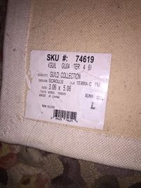 Guild Collection Terra Cotta Design     Wool Rug 3.06 x 5.06 ---$75 / OBO