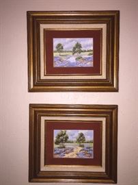 M. Bye Oil Paintings $40 pair / OBO