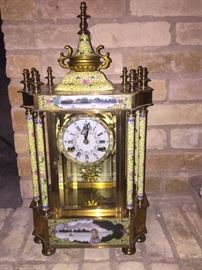 Cloisonne Mantel Clock ---$125 / OBO