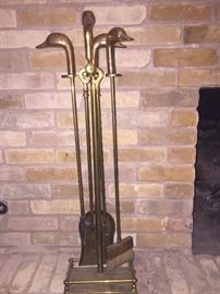 Vintage Brass Fireplace set- $40 / OBO