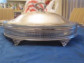 Silver Casserole stand w/lid---$20 / OBO