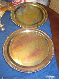 Round Silver Serving Platter ---$12 / OBO