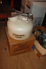 bayne attic 2 corrosive waste safety cans new