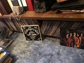 Vinyl record collection 