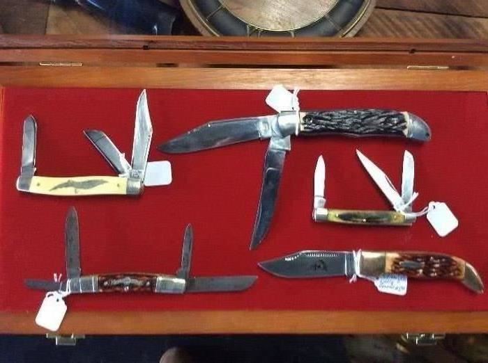 WR Case, Buck, Schrade, Colonial, Prov. Cutlery Co., and more POCKETKNIVES
