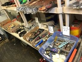 All kinds of tools and supplies