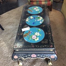 Magnificent Chinese Coromandel / Cloisonne Coffee Table (check out the one for sale right now on Ebay for $950!)