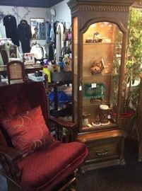 Burgundy Rocker, Small Curio