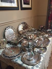 Tons of nice silver plate 