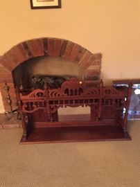 Victorian organ top that is a great wall shelf