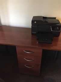 Sectional desk (this measures) 48" long, 23" deep, 29" high - HP printer not for sale