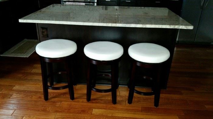 3 Bar stools; barely used