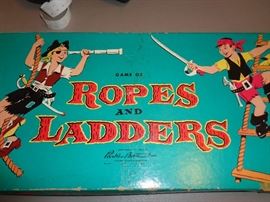 Ropes and Ladders vintage board game