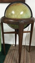 Replogle 16" lighted library globe with stand
