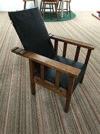 Child's oak Morris chair