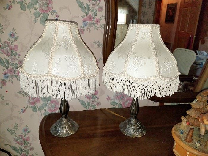 Pair of accent lamps