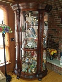 Gorgeous lighted curio cabinet