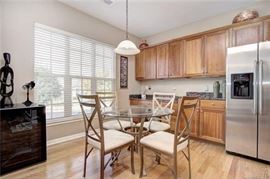 Kitchen or dinette glass top table with 4 chairs
