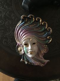 Hand painted mask...wall hanging