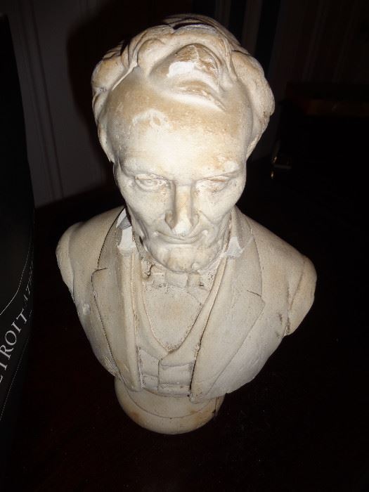 RARE ABRAHAM LINCOLN 19TH CENTURY SIGNED ADVERTISEMENT ITEM ON REAR SIDE 