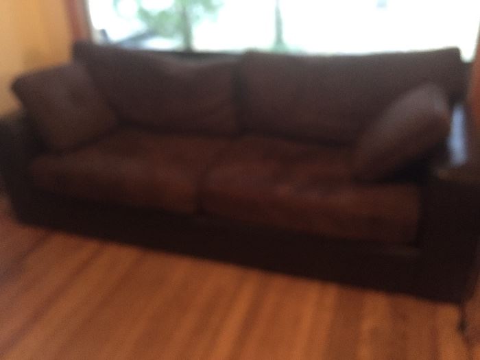 Sofa  leather and suede $100
