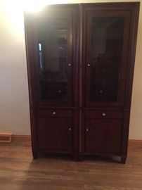  Two curio cabinets sold separately $100 ea.