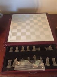 Crystal chess set $45