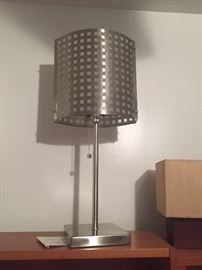 Stainless steel lamp $25 SOLD