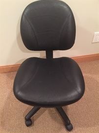 Office chair Black leather$35