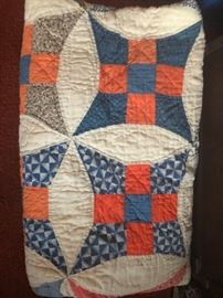Fabulous colors, bright and beautiful antique quilt