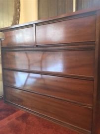 Solid mid century chest of drawers