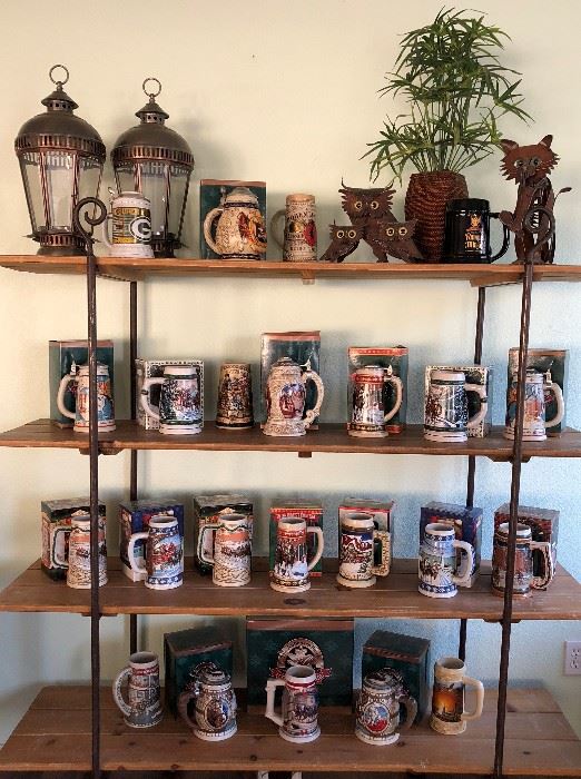 Collection of Budweiser Steins Gifted to Bar Owner