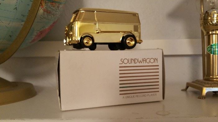rare "Soundwagon" record player by Tamco, 1970's, with box - located in the case in Hydroplane room