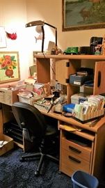 office stuff - supplies, nice desk, office chair