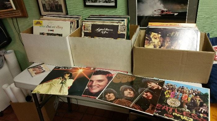 LP's - great stuff - lots of Beatles and Elvis - 1960's rock, folk etc. great condition
