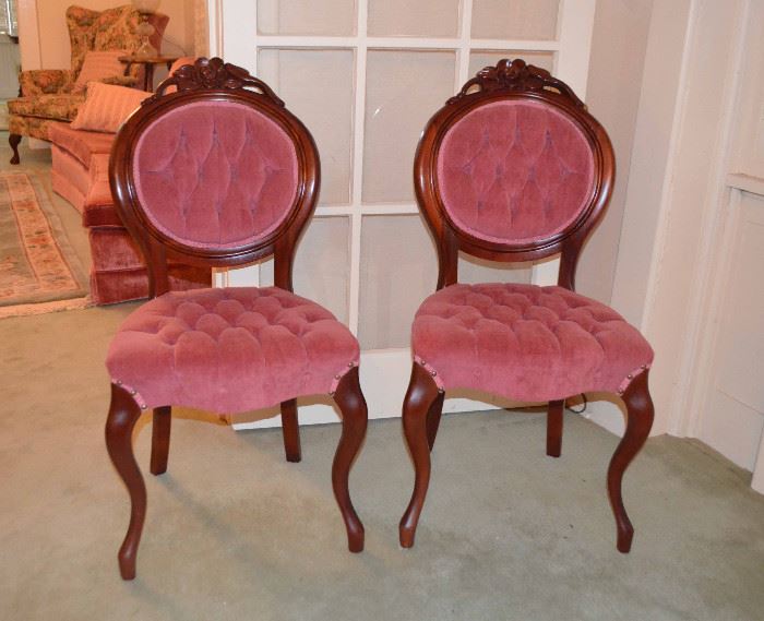 Rosewood Victorian parlor chairs
