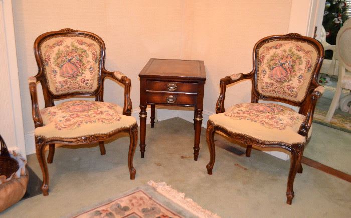 Tapestry side chairs