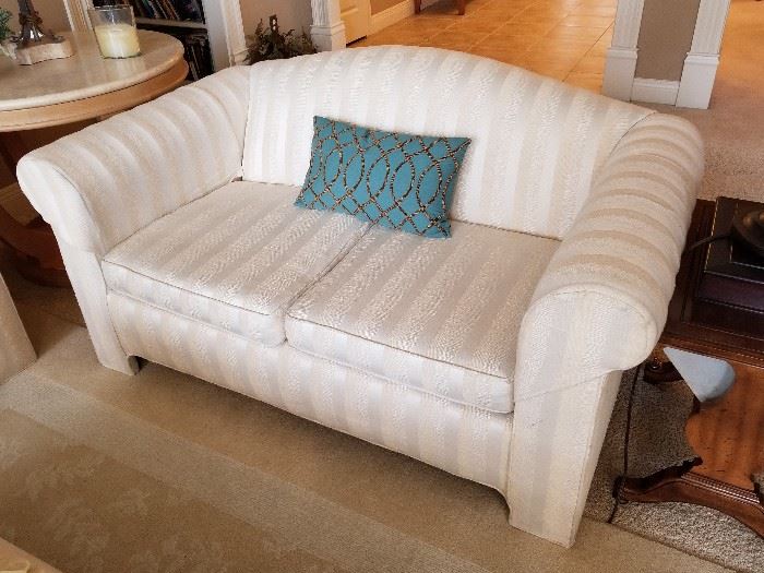 Custom white sofa