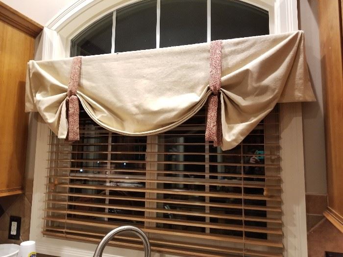 Valance w/ matching drapery panels