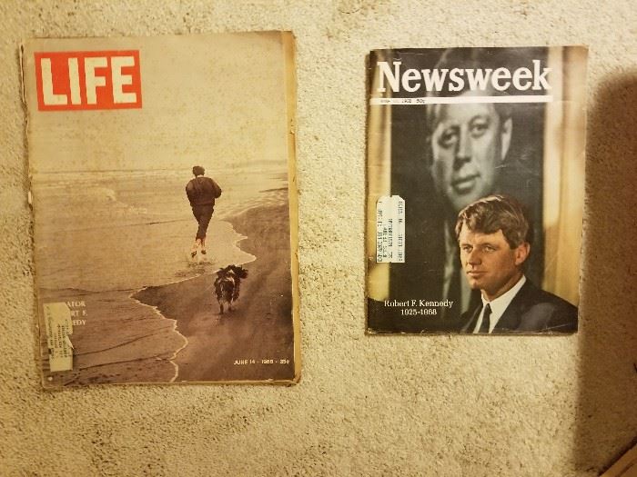 Life and newsweek magazines