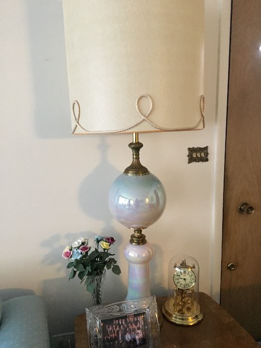 Opalescent Mid Century Lamp
