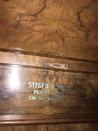 Steger and Sons Upright piano 61"w 27" d 51" H