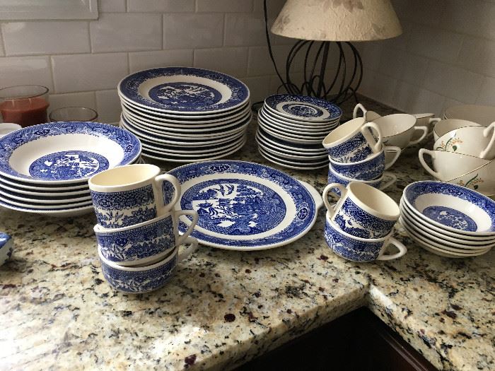 Blue Willow Ware By Royal China with Underglaze