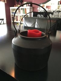 Antique cast iron pot