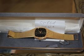 14K Gold Men's Omega Watch