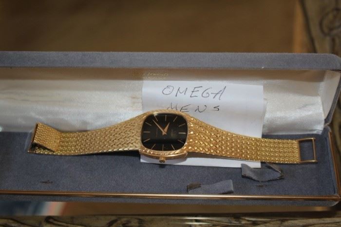 14K Gold Men's Omega Watch