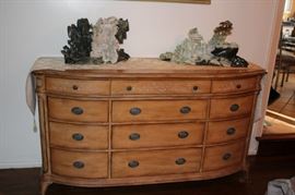 Server and  Large Jade Sculptures