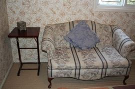 Love Seat and Small Side Table