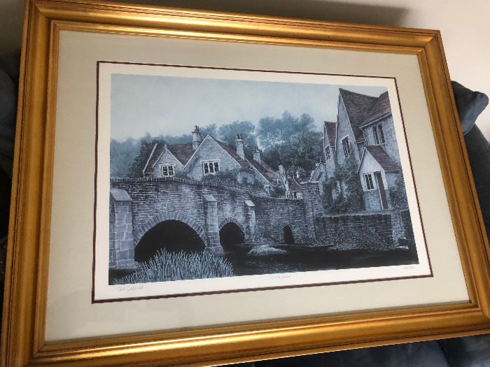 Tom Caldwell "Castle Combe" lithograph 1305/1500