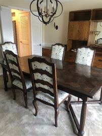 Dining table with chairs